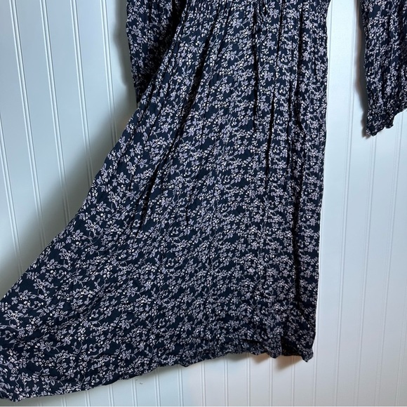 Velvet by Graham & Spencer Kirsten Thistle Print Ruched Waist Dress Small Floral - Picture 5 of 16